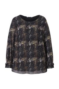 Блуза MIAMODA, Olive/Fir/Black