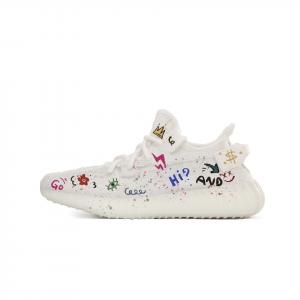 Adidas Originals Изи Буст 350 В2 повседневные кроссовки унисекс низкие белые