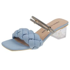 TAFN Тапочки-слайды женские, устойчивые к истиранию, небесно-голубые