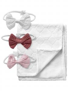 Rock a Bye Baby Boutique Детское одеяло 'Classic' в белом цвете