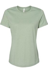 Женская свободная футболка BELLA + CANVAS Heather CVC, цвет heather sage