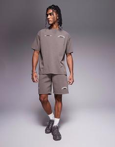 Короткие шорты с логотипом Good For Nothing серо-коричневого цвета