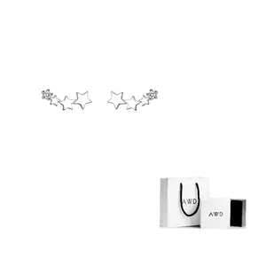 AWD Серьги-гвоздики из серебра 925 пробы