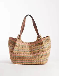 Большая сумка через плечо Accessorize в полоску