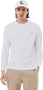 Официальная мужская базовая футболка с длинным рукавом LACOSTE, белый