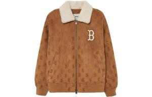 Флисовая куртка унисекс верблюжий цвет Mlb, коричневый