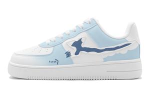 XTEP Кроссовки Air Force One для скейтбординга, износостойкие, нескользящие, низкие, мужские, сине-белые