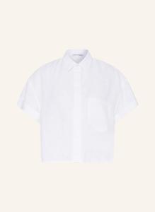 Блузка-Рубашка свободного покроя из льна Mrs & Hugs, белый