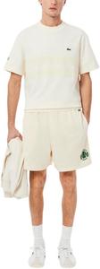 Lacoste мужские шорты Relaxed Fit с принтом Tennis, Off-White