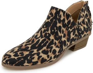 Женские ботильоны Kenneth Cole REACTION Side Way с низким каблуком, Leopard