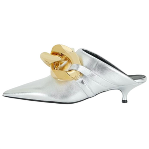 Сандалии с закрытым носком, женские, серебристые JW Anderson, Silver