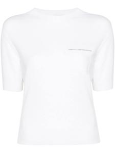 Peserico декорированный трикотажный топ, белый
