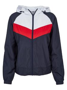 Ветровка Urban Classics, цвет navy/white/fire red