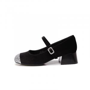 Туфли Мэри Джейн женские черный Bull Charm