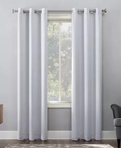 Энергосберегающая шторная штора Preston Blackout с люверсами Sun Zero, белый