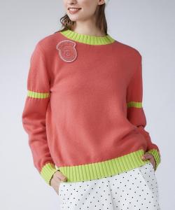 Трикотажная футболка с логотипом и спинкой из 100% кашемира Archivio, цвет Orange(030)