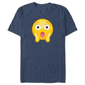 Футболка с принтом удивленного эмодзи Big & tall Unbranded