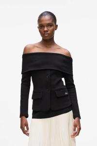 Блуза Karl Lagerfeld, черный