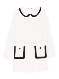 Платье А-силуэта Elisabetta Franchi La Mia Bambina, нейтральный