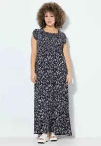 Платье-Футляр с рукавами-крылышками и присборенным бантом Ulla Popken, Black