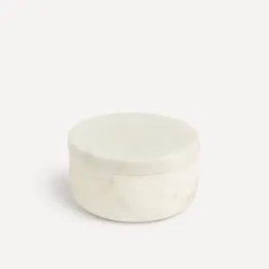 Солонка из белого мрамора с крышкой El Corte Inglés, белый