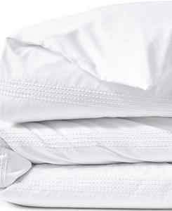 Покрывало на кровать из высококачественного хлопка Supima с плотностью 400 нитей, не требует глажки, сатиновое, с вышивкой Lands' End, White dots, Twin