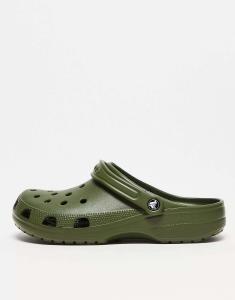 Сабо Crocs Classic армейского зеленого цвета