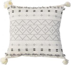 ZUIAI Декоративная подушка квадратная скандинавская геометрическая с кисточками waterproof