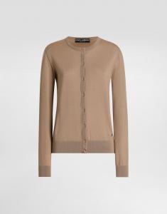 Кашемировый кардиган Dolce & Gabbana, бежевый