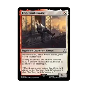 CCG Эцио, Дерзкий новичок (U), MTG - Universes Beyond: Assassin's Creed