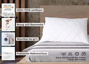 Подушка  Zollner, белый