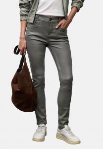 Брюки Street One SLIM FIT COATED, Grün/Evergreen