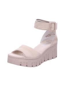 Босоножки на танкетке песочно-бежевого цвета rieker