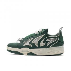 Кроссовки XTEP Skateboarding Shoes Men Low-top Forest Green/Sail White, зеленый