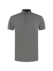 Рубашка поло на пуговицах Fedeli, серый