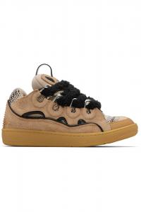 Замшевые кроссовки Curb Lanvin, бежевый