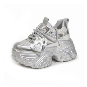 Женские кроссовки Chunky с низким верхом OBWA, Silver