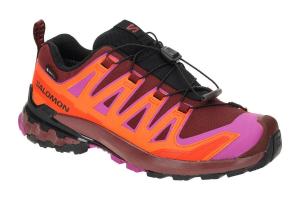 Кроссовки Salomon XA Pro 3D V9 женские, красные, оранжевые, GORE-TEX 479619