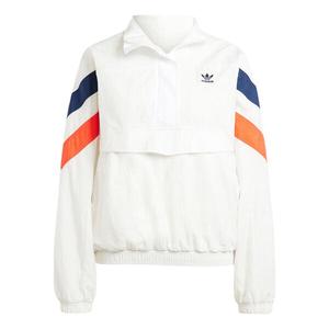 Куртка ветровка с застежкой-молнией 1 2, азиатские размеры Adidas, белый