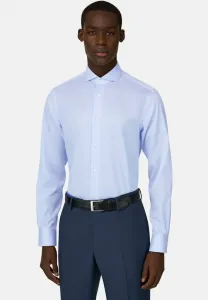 Полосатая рубашка приталенного кроя Boggi Milano, Light Blue