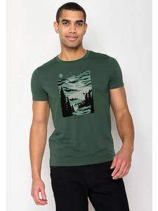 Футболка Nature Lakeside в цвете Bottles Green GreenBomb