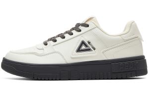 Кроссовки для скейтбординга мужские низкие из холста белый/тёмно-серый PEAK