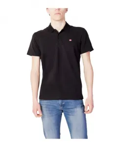 Классическая рубашка-поло с коротким рукавом Napapijri, черный