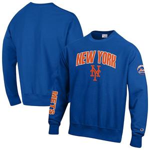 Мужской свитшот reverse weave chenille royal new york mets Champion