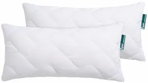 Вентилятор. Комфортная подушка из микрофибры "Холлофил Актив с чехлом MF", (2 шт.), полный контроль температуры и влажности F.a.n. Schlafkomfort 40х80 см, белый