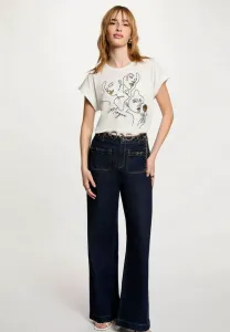 Футболка с принтом Morgan, Bianco