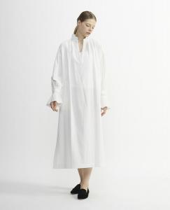 Хлопковое платье с бахромой Plain People, цвет Off