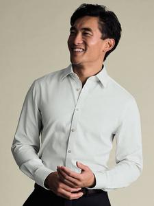 Хлопковая рубашка с длинным рукавом и воротником Charles Tyrwhitt