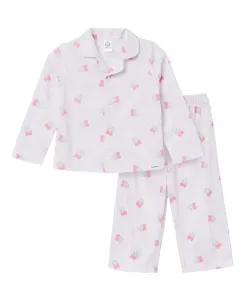 Детский пижамный комплект для девочек из 2 предметов на пуговицах, Berries Gerber, розовый