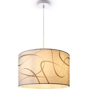 Подвесной светильник Hugo Tribal E27, подвесной светильник для столовой, винтажная лампа для гостиной, современный ретро стиль Paco Home, белый